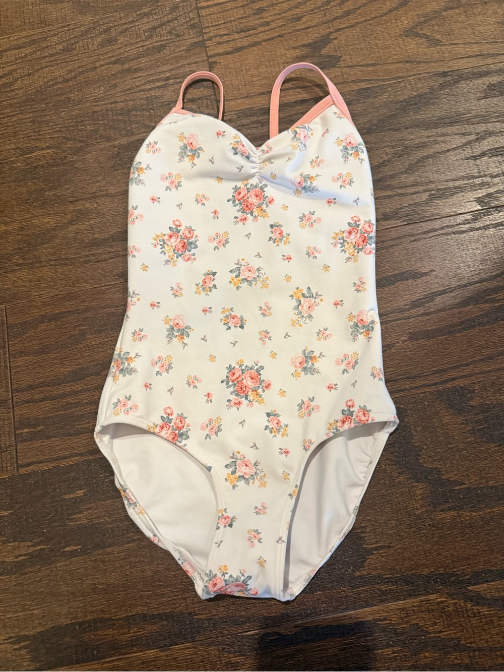 Eleve Dancewear Girls Floral One-Piece Leotard size Child Large